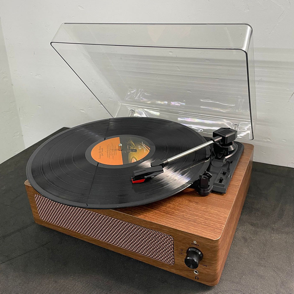 Portable Retro Bluetooth Vintage Vinyl Record Player with Speakers