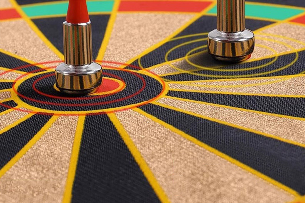 Roll Up Dartboard Set with 12 Darts Indoor Outdoor Game Toy Gift