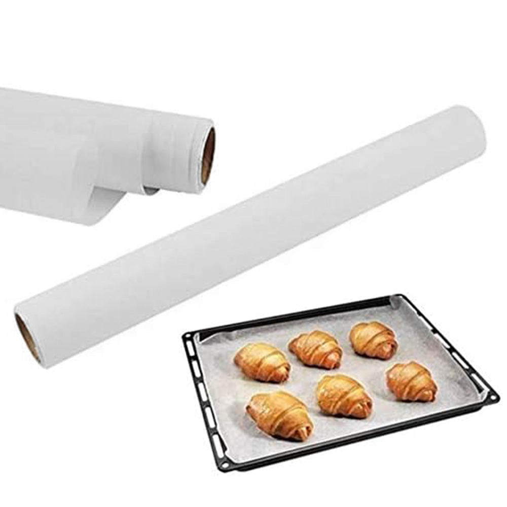 50m Unbleached Baking Paper Non-Stick for Air Fryer Grilling Steaming Bread Cookie