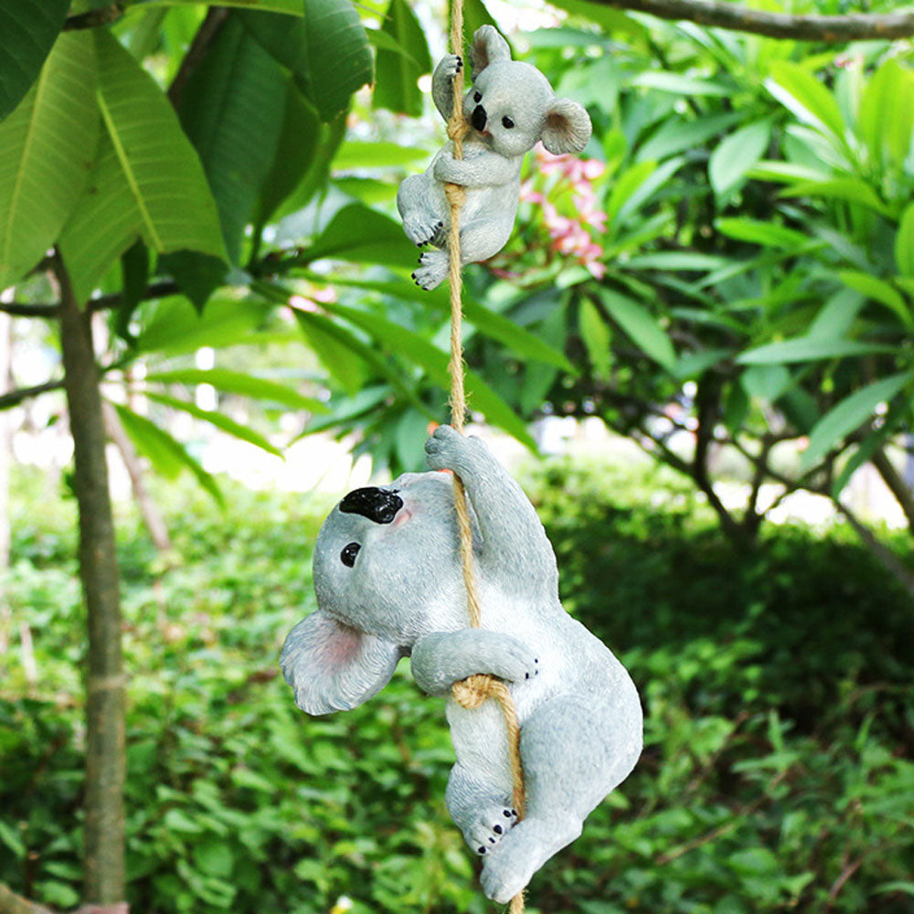 Resin Koala Garden Hanging Figurine Statue