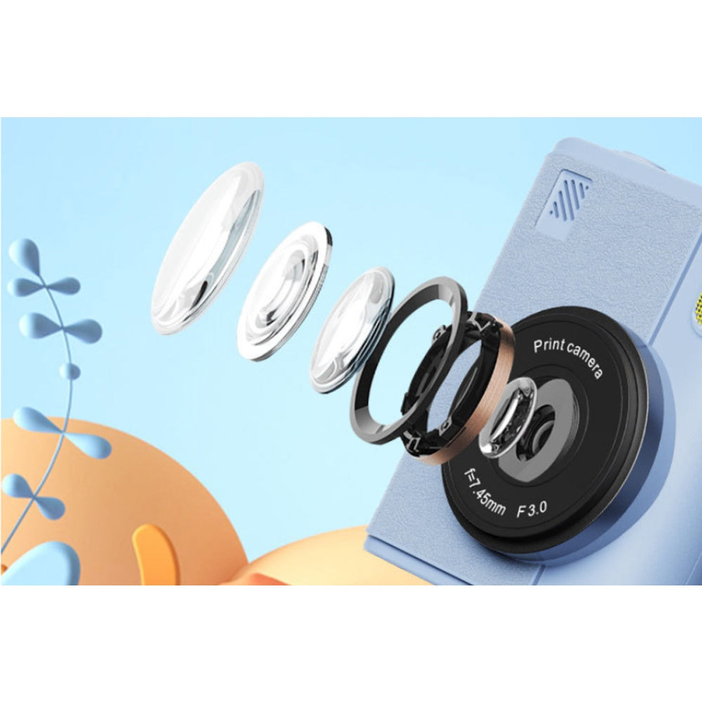 Instant Print Camera HD Video Recorder Support Monochrome Printing