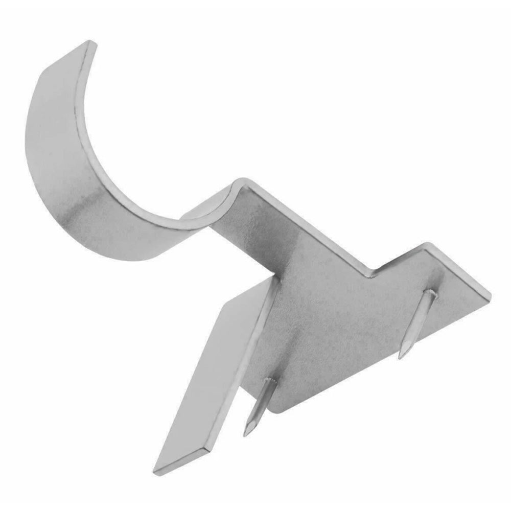 2Pcs Tap In Iron Curtain Rod Brackets for Wooden Window Frames