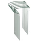 6PCS Plant Supports Stakes Half Round Garden Stakes Plant Support Green Plant Support Ring Border