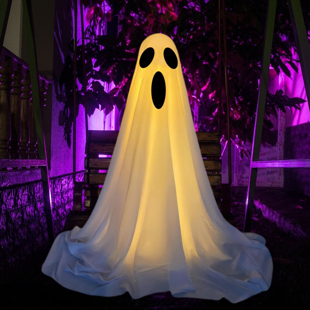 Halloween Decoration Spooky Ghost Ornament with String Light