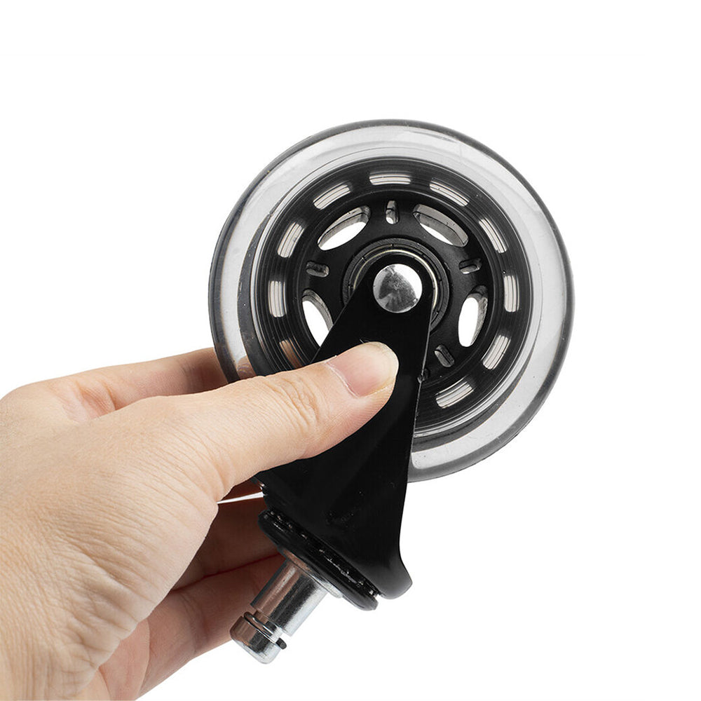 5Pcs 3 Inch Office Chair Caster Replacement Rolling Caster Grip Ring Universal Swivel Wheel