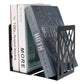 2Pcs Metal Decorative Bookends