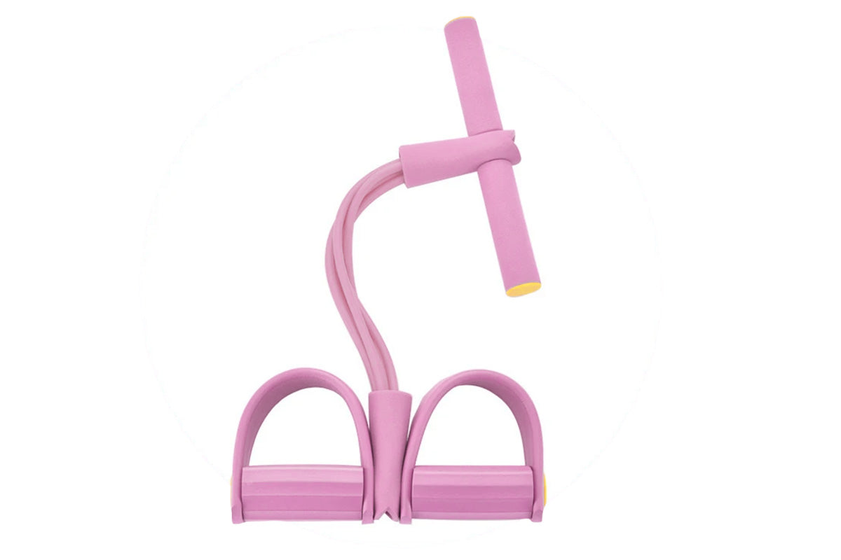 6 Tube Foot Pedal Resistance Band Body Stretch Pull Rope Fitness Exercise Rope