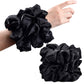 6Pcs Satin Scrunchies for Women Large Hair Scrunchy Thick Elastic Hair Ties Hair Bands Ponytail Holders