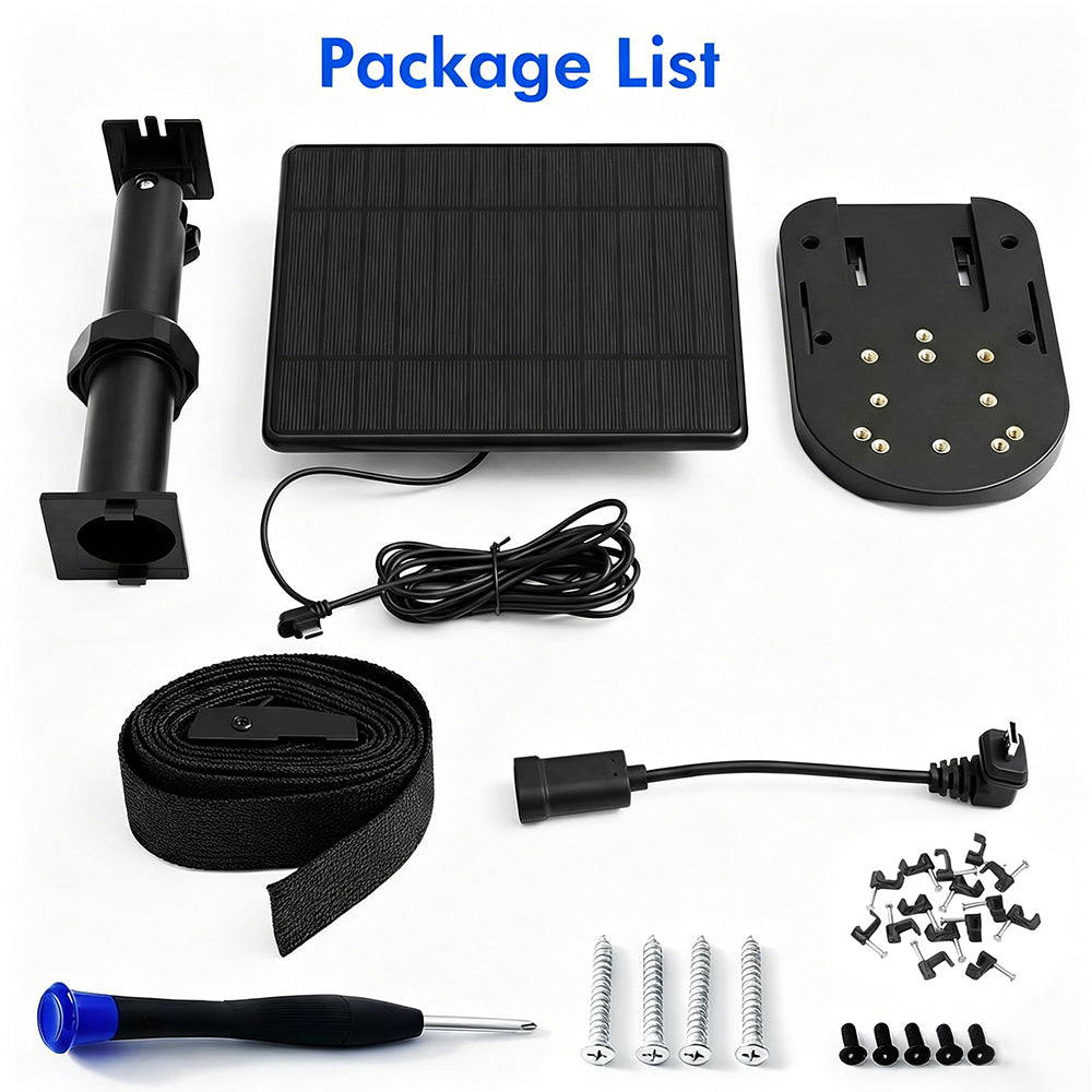 2Pcs Solar Panel and Wall Mount for Blink Outdoor 4 3 XT XT2 Camera