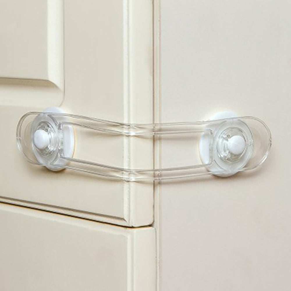 8Pcs Self-Adhesive Kids Home Security Cabinet Door Locks