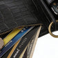 3-in-1 Wallet Card Holder PU Leather Crossbody Phone Bag Phone Purse with Mirror