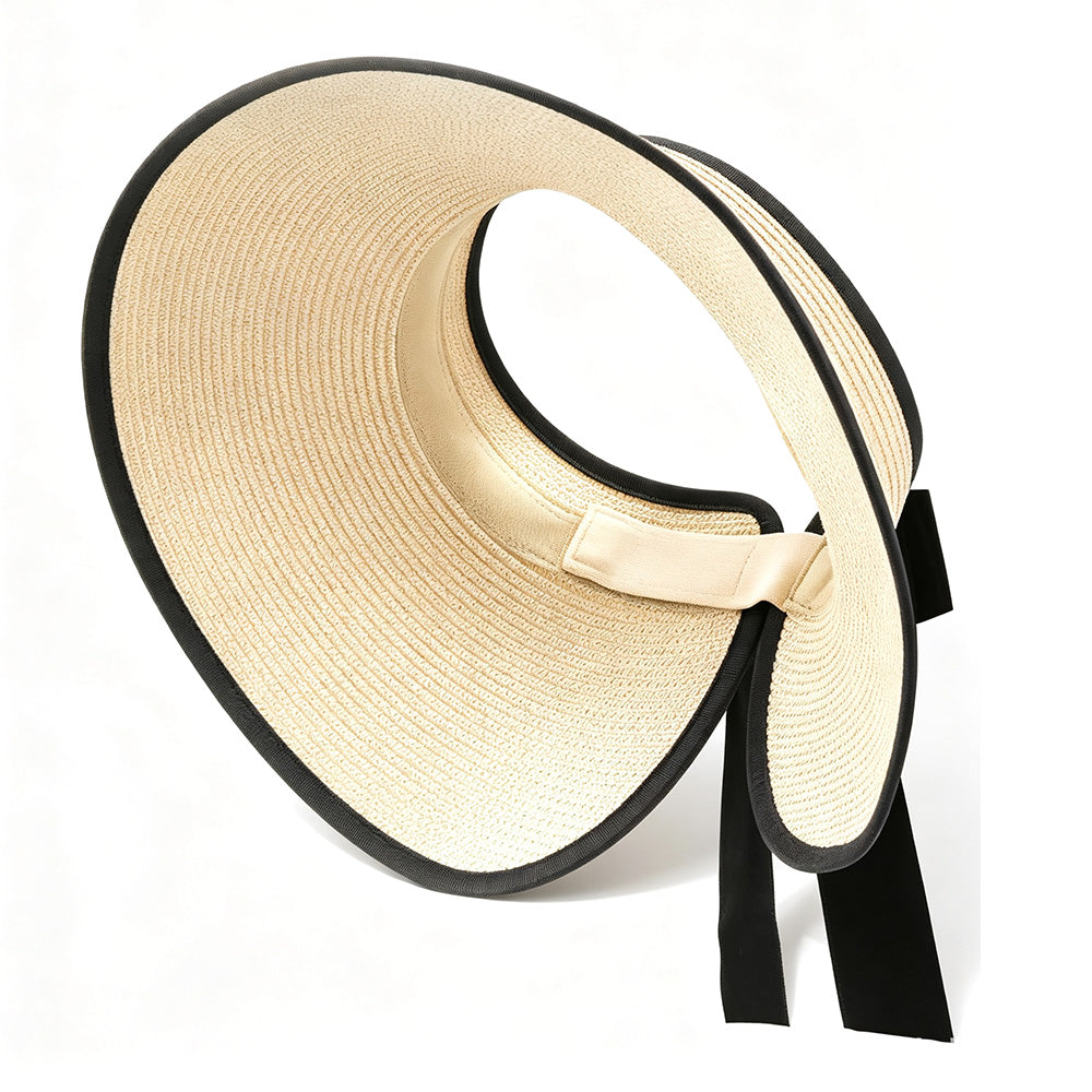 Foldable Adjustable Wide Brim Open Top Outdoor Sun Visor Hat
