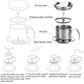 2Pcs 304 Stainless Steel Vietnamese Drip Coffee Pot Infuser for Home Filter Maker
