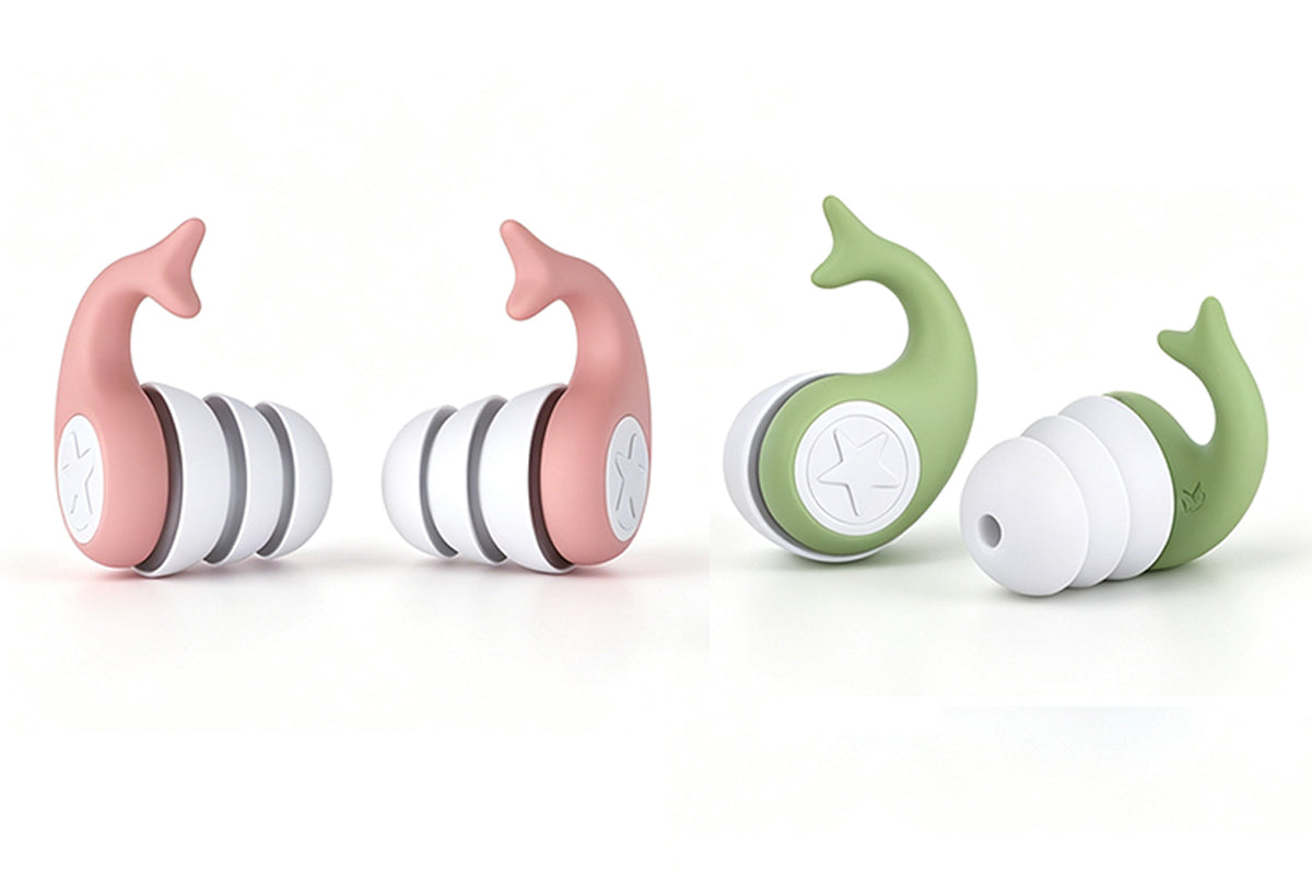 4 Pairs Reusable Sleep Earplugs 3 Layer Noise Reduction Silicone Ear Plugs with Storage Cases