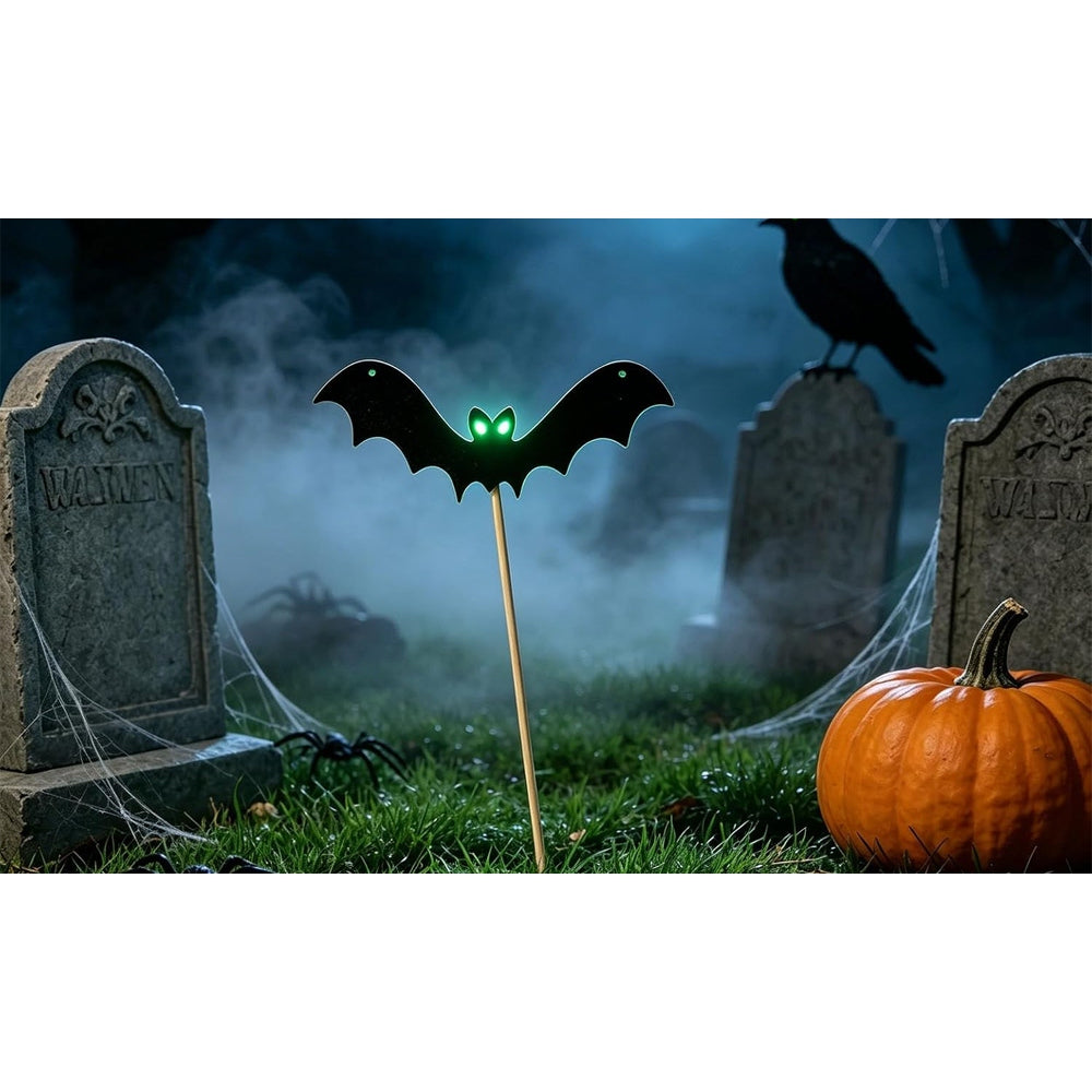 6PCS Halloween Bat Garden Stakes