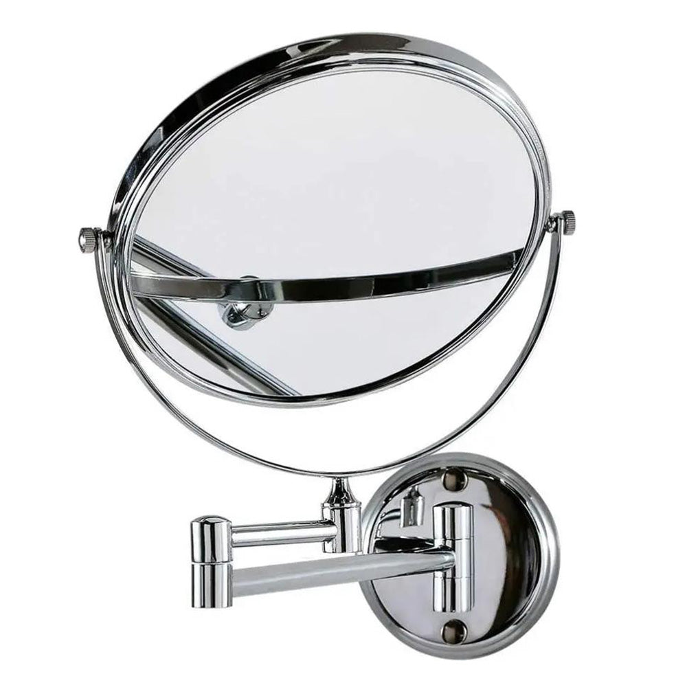 Extendable Wall-Mounted Makeup Mirror 3X Magnifier Double-Sided Bathroom Mirror