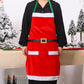 Christmas Apron Kitchen Cooking Apron-Red