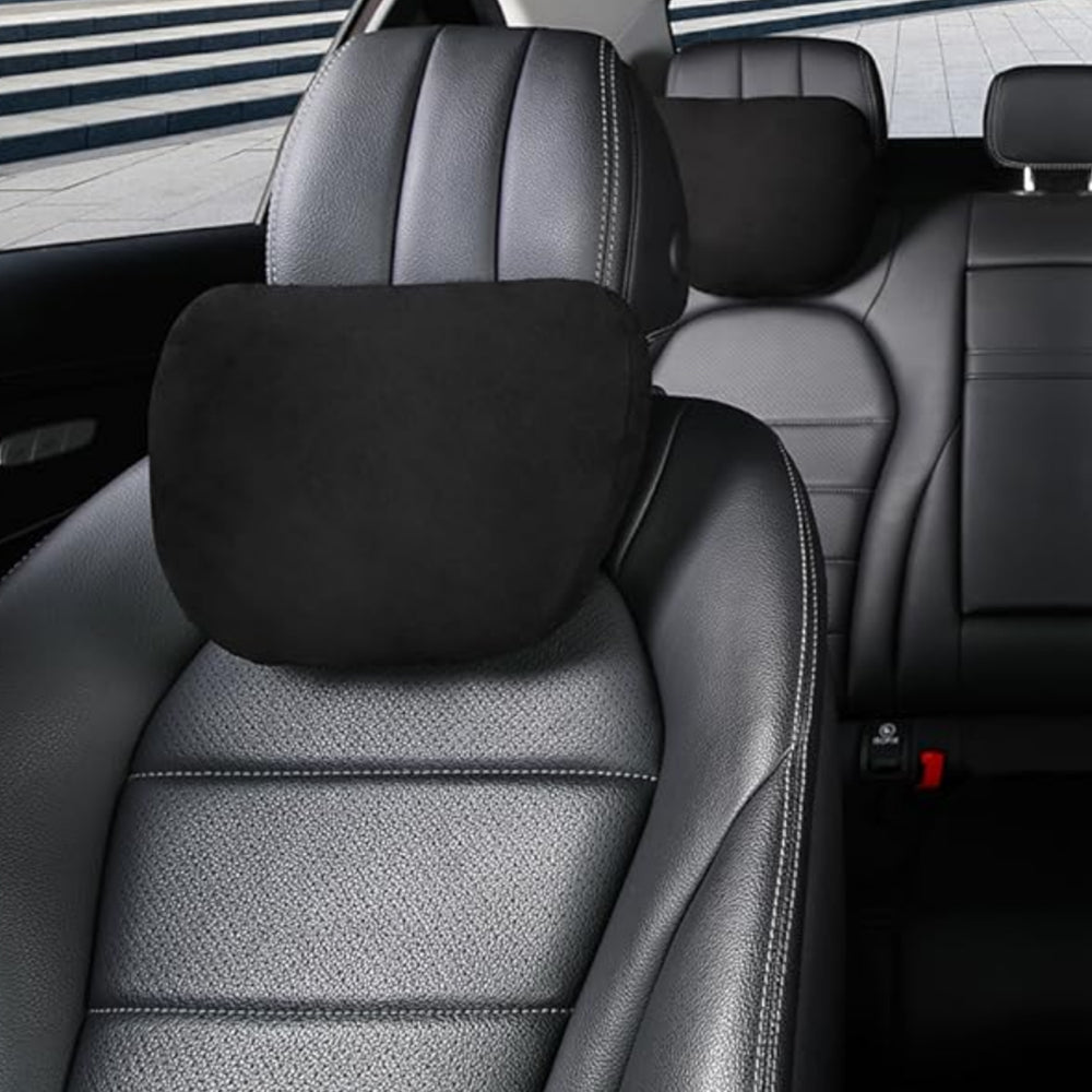 Faux Suede Car Headrest Pillow