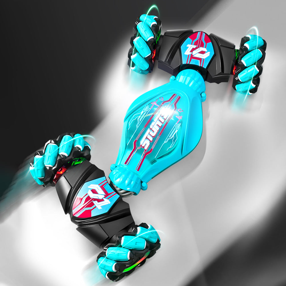 2.4GHz RC Stunt Car Toy With Light Music Xmas Gift Drift Twist Car Toy