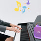 Mini Karaoke Machine Toys Gifts Portable MP3 Player with 2 Wireless Microphone