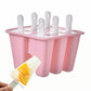 6 Cavity Ice Cream Mould Block Popsicle Molds Ice Lolly Mold With Sticks