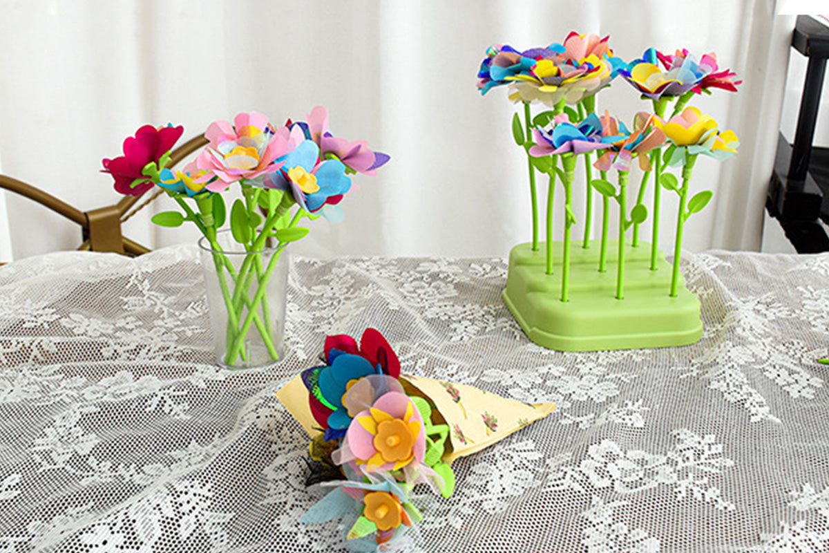 Fabric Flower Bouquets Toys DIY Craft Kits Toys For Flowers Market Toy