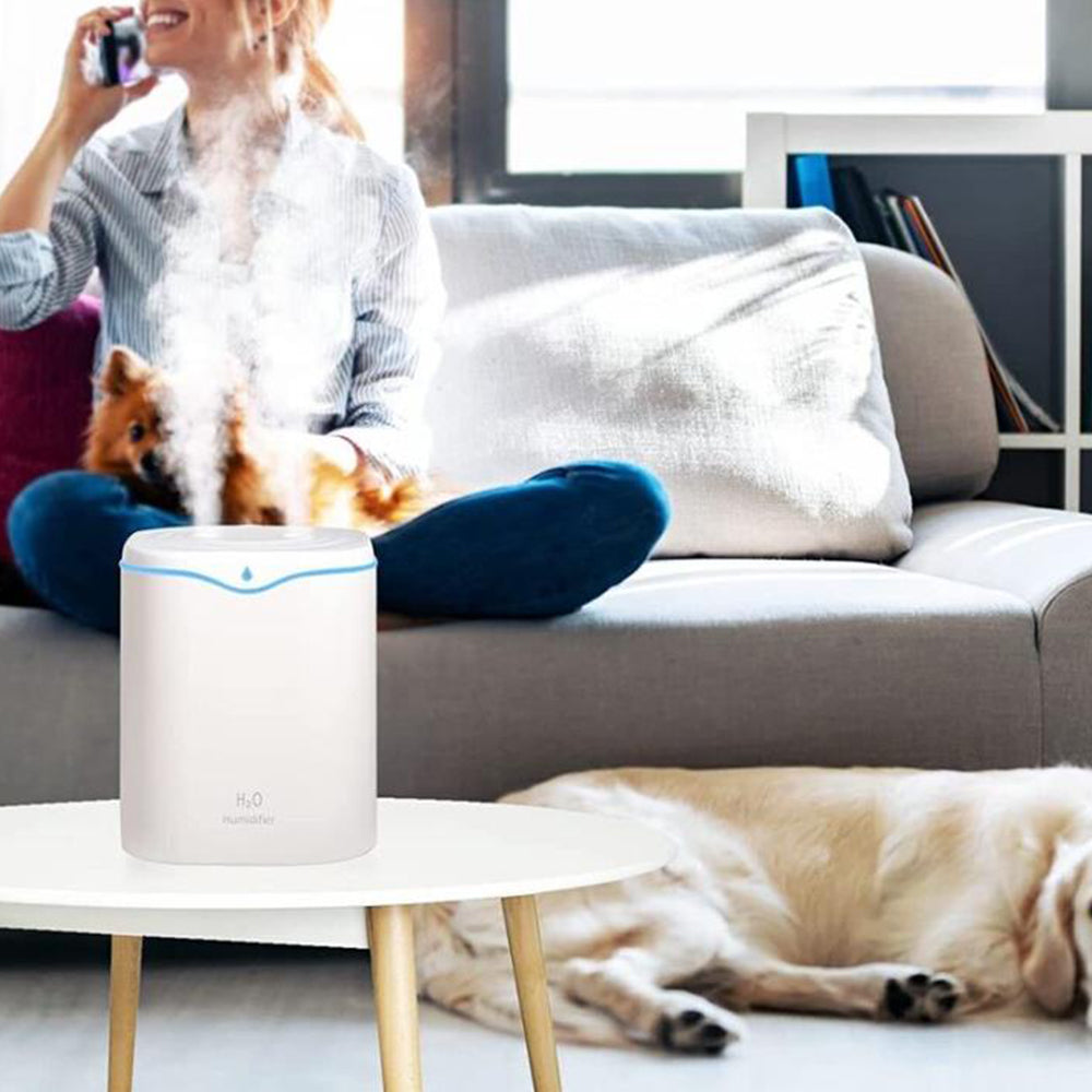 2L Household Air Humidifier Ultrasonic Cool Mist Steam Purifier