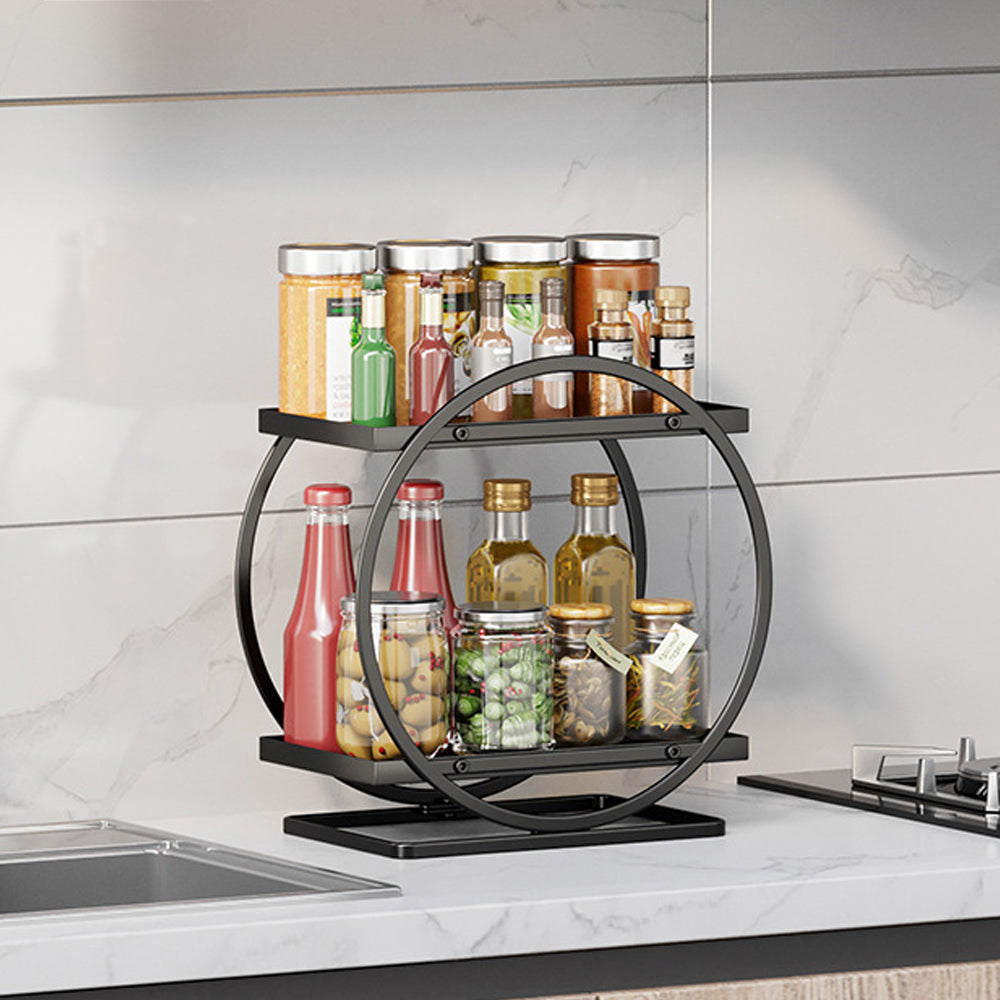 2-Tier Metal Makeup Organizers and Storage