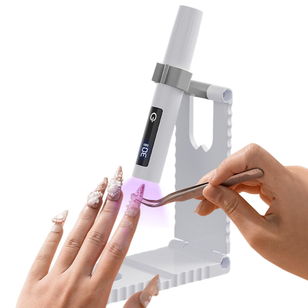Portable Touch Nail Lamp - Cordless Mini LED Gel Curing Light with Timer