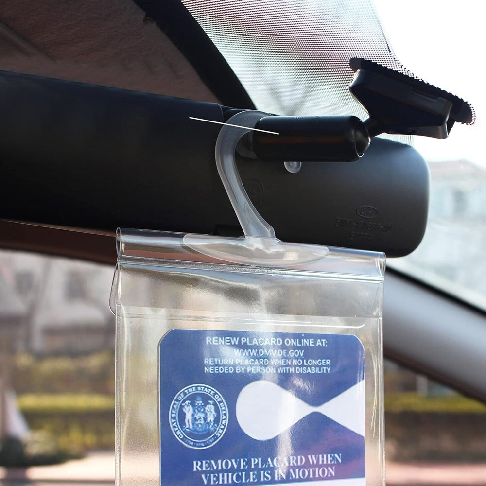 4Pcs Handicap Parking Placard Holder Ultra Transparent Cover for Disabled People
