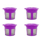 4 Pack Refillable Coffee Pods Compatible with Keurig K Cup Machines