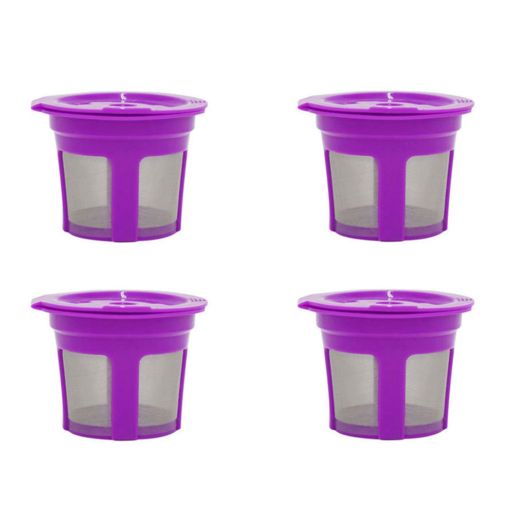 4 Pack Refillable Coffee Pods Compatible with Keurig K Cup Machines