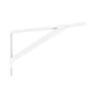 2Pcs Mild Steel Shelf Bracket Reinforced Heavy Duty Floating Shelves-White