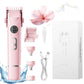 4-in-1 Women's Dual Heads Electric Shaver Cordless Body Hair Trimmer with 4 Heads Hair Removal Kit