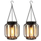 2Pcs Solar Outdoor Hanging Lamp