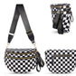 Checkered Crossbody Bag Belt Bag Bum Bag For Women Sling Bag With Shoulder Strap