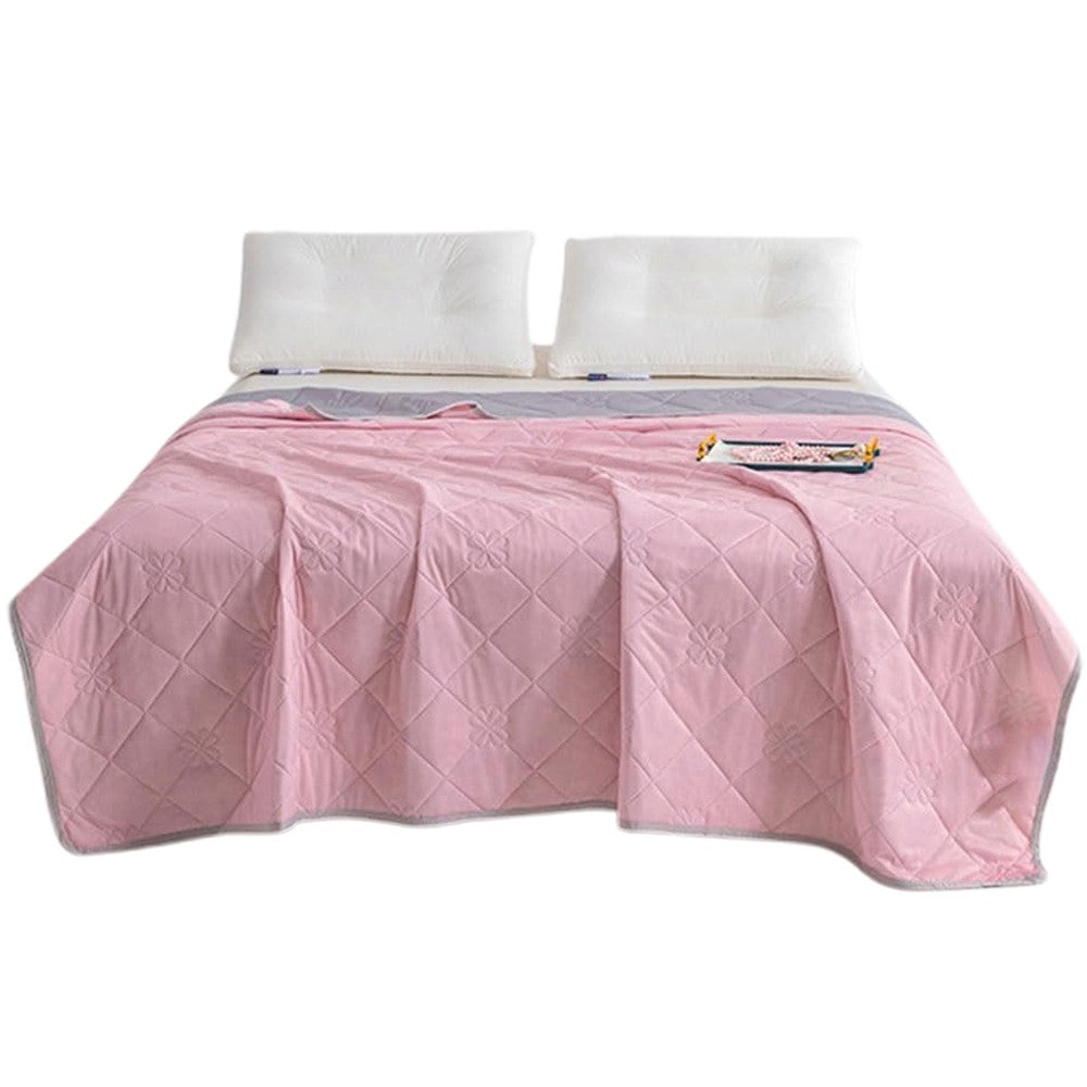 Summer Cooling Blanket Lightweight Soft Cooling Comforter Quilt Throw for Hot Sleepers