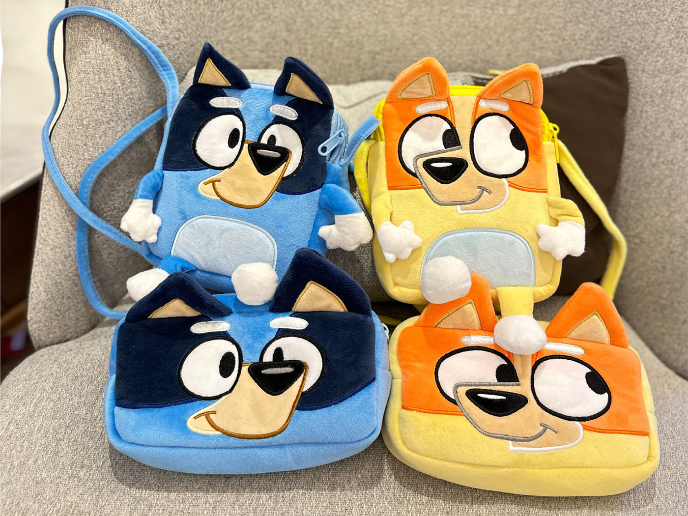 Bluey Inspired Kids Plush Crossbody Bag or Pencil Case