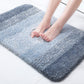 Gradient Stripe Microfiber Bath Mat Absorbent Quick Dry Bathroom Rug with Rubber Backing Machine Washable