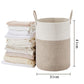 Large Woven Laundry Basket Cotton Rope Hamper for Laundry Toys & Blankets