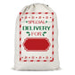 2Pcs Christmas Gift Canvas Bags Santa Sacks Drawstring Christmas Bags