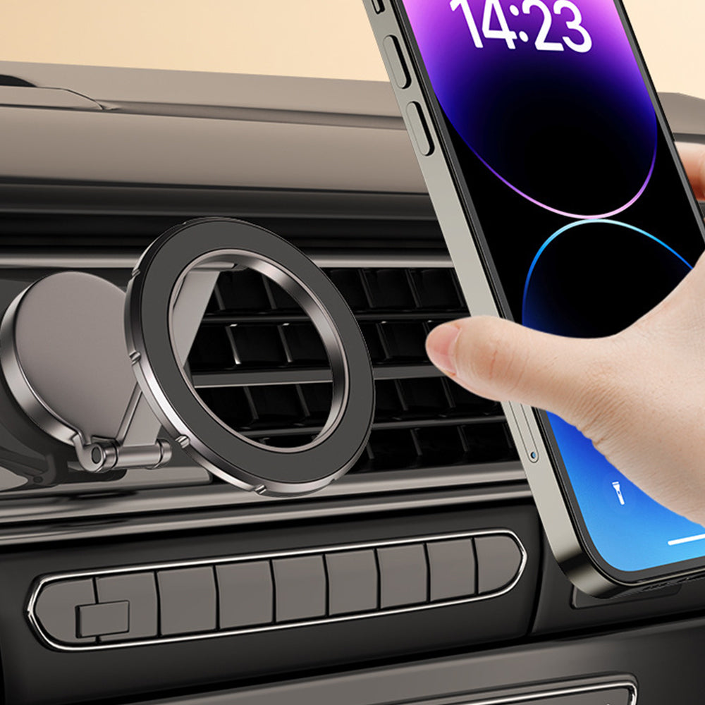 2Pcs Metal Magnetic Foldable Car Phone Holder