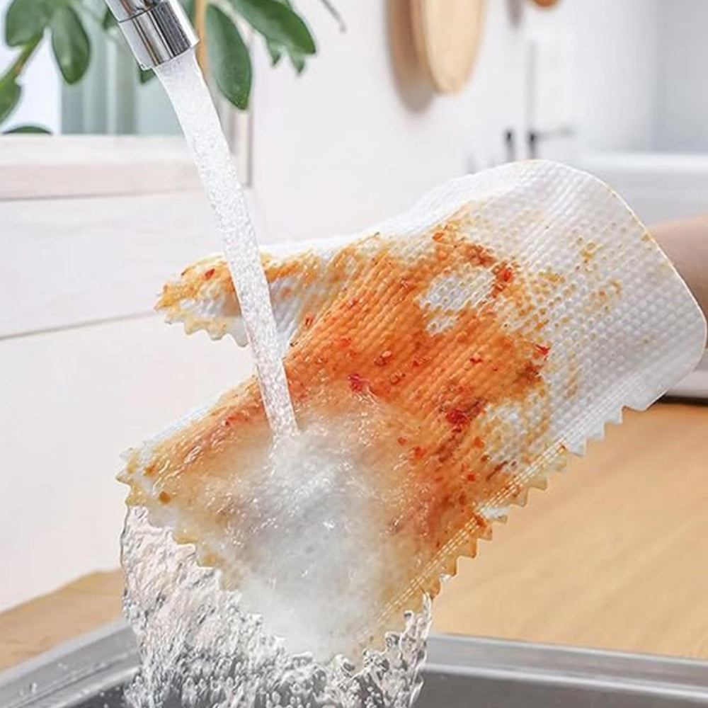 100Pcs Multi-Purpose Washable Reusable Dust Removal Microfiber Gloves