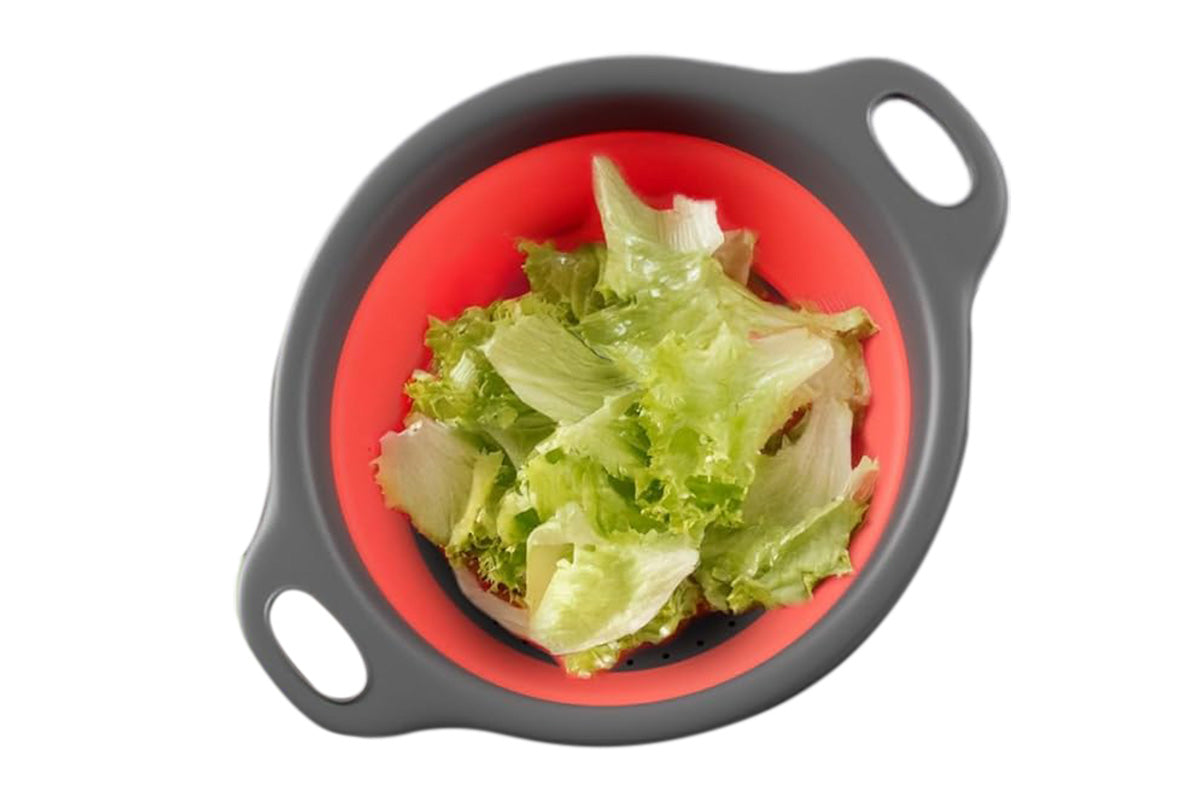 3Pcs Collapsible Colander Food Strainers Set
