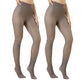 2Pcs Women Thermal Lined Translucent Pantyhose Tights Stockings