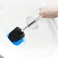 2 Pack Toilet Brush Set with 304 Stainless Steel Handle and Holder