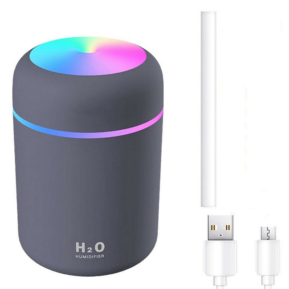 Car Air Purifier USB Diffuser Mist Humidifier with Led Night Light