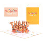 3D Fathers Day Pop Up Card with Insert for Best Dad Thank You Greeting Card