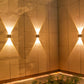 Solar Wall Light Up and Down Outdoor Water Resistant Landscape Light Fence Yard Lamp