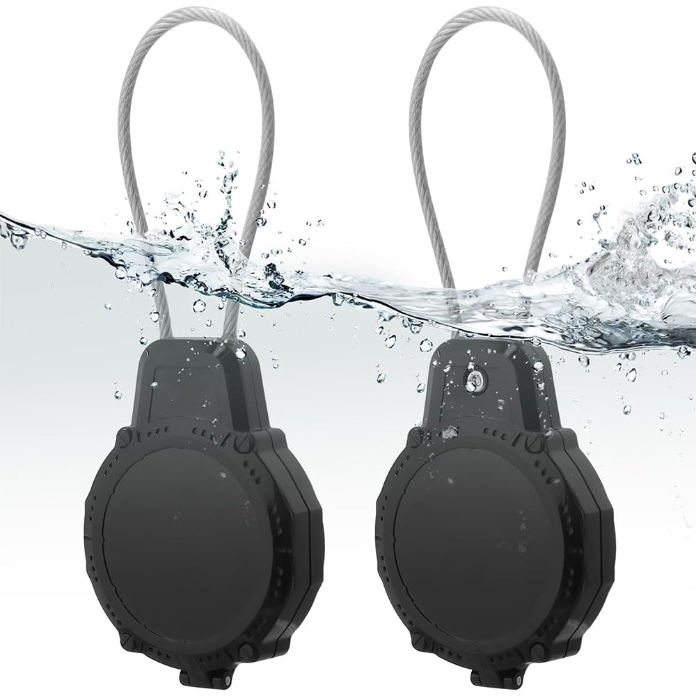 2Pcs Water-Resistant AirTag Key Lock Case Compatible with Apple AirTags